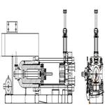 8.8MN單/雙動(dòng)正向擠壓機(jī)-圖紙